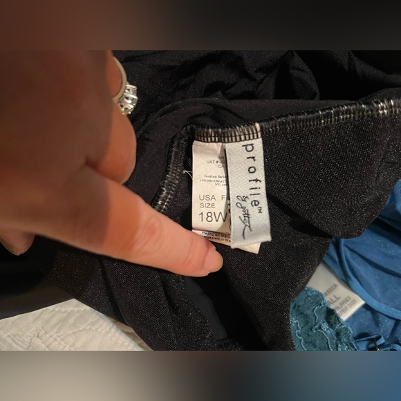 Profile by Gottex Women's Woven Strappy Cross Back One Piece Swimsuit  Size 18W - Picture 3 of 4